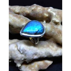 Labradorite Handmade Silver 925 Ring from India