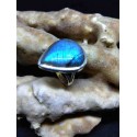 Labradorite Handmade Silver 925 Ring from India