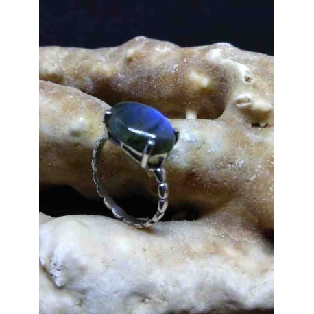 Labradorite Handmade Silver 925 Ring from India