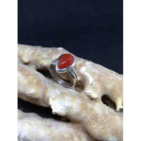 Carneol Handmade Silver 925 Ring from India