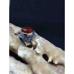 Carneol Handmade Silver 925 Ring from India