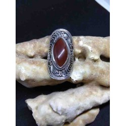 Carneol Handmade Silver 925 Ring from India