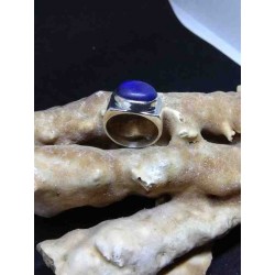 Lapis Lazuli Handmade Silver 925 Ring from India