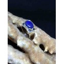 Lapis Lazuli Handmade Silver 925 Ring from India