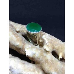 Emerald Handmade Silver 925 Ring from India
