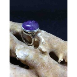 Amethyst Handmade Silver 925 Ring from India