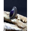 Amethyst Handmade Silver 925 Ring from India