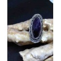 Amethyst Handmade Silver 925 Ring from India