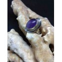 Amethyst Handmade Silver 925 Ring from India