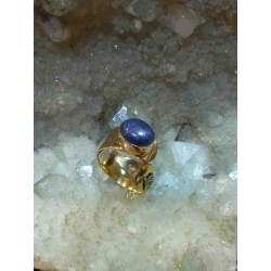 Lapis Lazuli Brass Handmade Ring From India