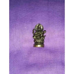 Bronze Miniature statue Goddess Saraswati