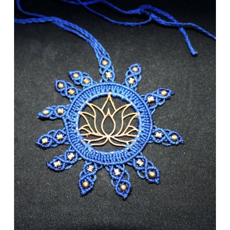 Macrame Necklace Lotus