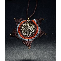 Macrame Necklace Om