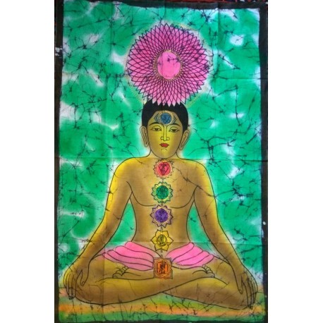 Chakras Βatik Painting from India.