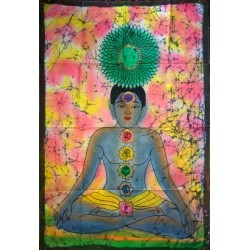 Chakras Βatik Painting from India.