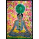 Chakras Βatik Painting from India.