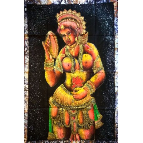 Woman Βatik Painting from India.