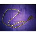 Rudraksha and handmade bone beads Mala Necklace from Nepal