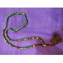 Rudraksha and handmade bone beads Mala Necklace from Nepal