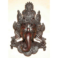 Lord Ganesha Resin Mask From Nepal