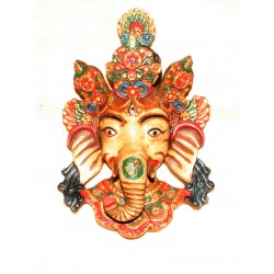 Lord Ganesha Resin Mask From Nepal