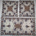 Handmade Embroidery Set of 4 From India
