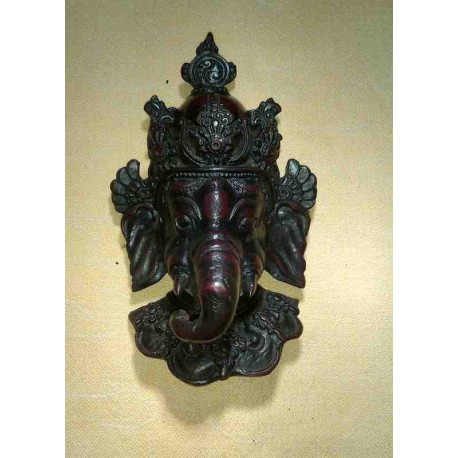 Lord Ganesha Resin Mask From Nepal