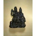 Shiva Parvati Ganesha Resin Statue From Nepal