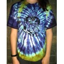 T-shirt painted with tie dye technic from India