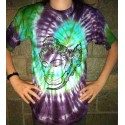 T-shirt painted with tie dye technic from India