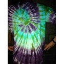 T-shirt painted with tie dye technic from India