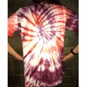 T-shirt painted with tie dye technic from India