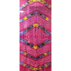 Bandhini TIe n Dye Cotton Scarf from Rajastan India