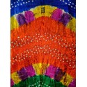 Bandhini TIe n Dye shiny Cotton Scarf from Rajastan India