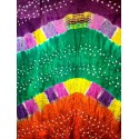 Bandhini TIe n Dye shiny Cotton Scarf from Rajastan India