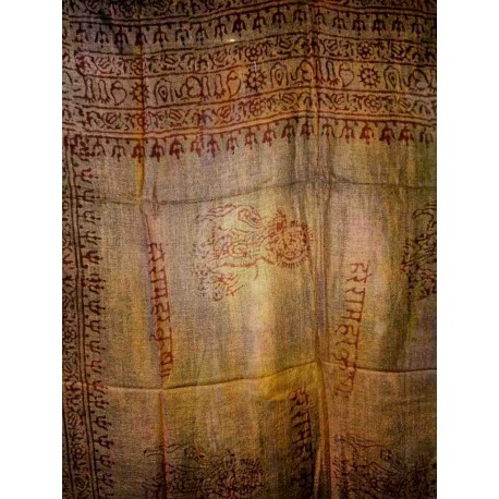 Cotton Scarf ,Prayer , Om from India