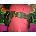 Leather money belt from India