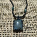 Labradorite makrame pendant