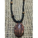 Tiger Eye makrame pendant