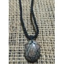 Jasper makrame pendant