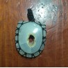 Agate makrame pendant