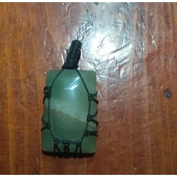 Aventurine makrame pendant