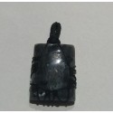 Larvakite makrame pendant