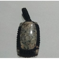 Jasper makrame pendant