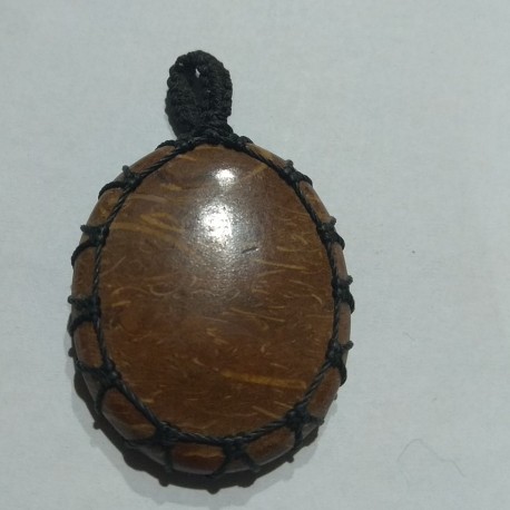 Jasper makrame pendant