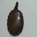 Jasper makrame pendant