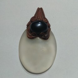 Quartz ' Fimo' pendant