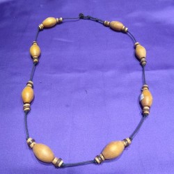 Wood Necklace from Indonesia