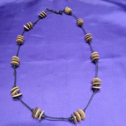 Wood Necklace from Indonesia