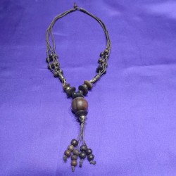 Wood Necklace from Indonesia